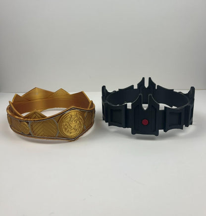Rhenyra Targryen Crown & Aegn Crown - Game-Inspired Cosplay Accessory - 3D Printed and Hand-Painted