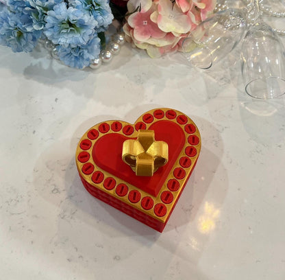 Nervtötende herzförmige Geschenkbox mit Schrauben – Perfekt für Valentinstag, Heiratsanträge und einzigartige Geschenkideen