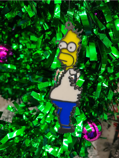 Homer  Christmas Hanging Decoration - 3D Printed Ornament - Funny Handmade Tree Decor