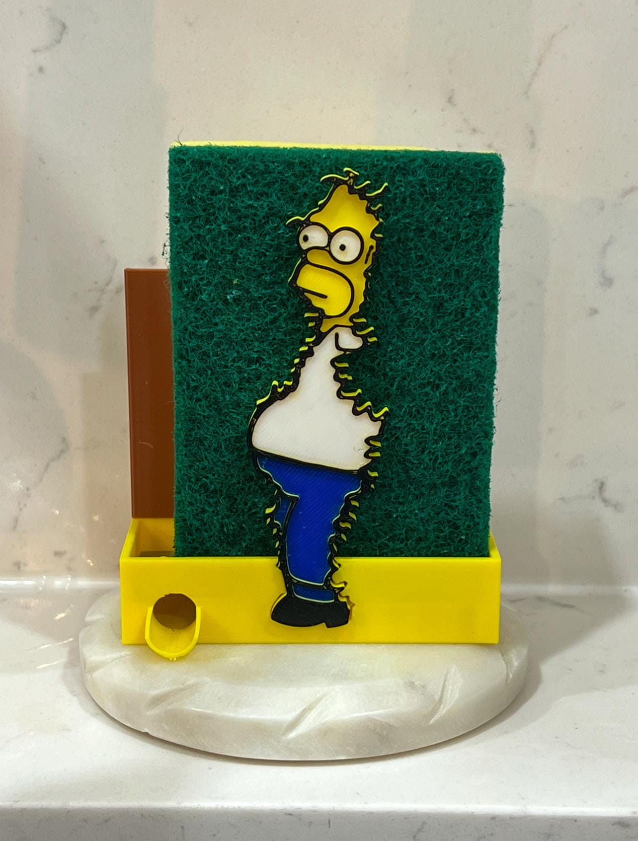 Ho-mer Simp-son Sponge Holder - The Simpsons Bush Meme - Funny Kitchen Decor - - 3D Printed Gift for Christmas & Fans