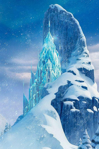 Frozen-Inspired LED Castle Lamp – Ice Palace - El-sa's Castle Lamp - Magical Room Decor for Kids