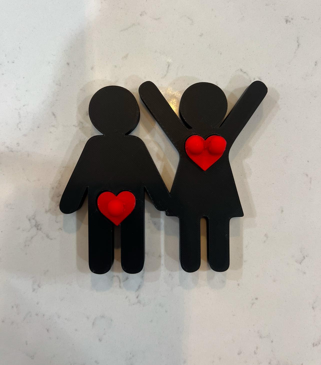 Schlüsselhalter für Paare – Süßer und kreativer Schlüssel-Organizer zur Wandmontage, perfektes Geschenk für Ehemann, Ehefrau oder als Heimdekoration