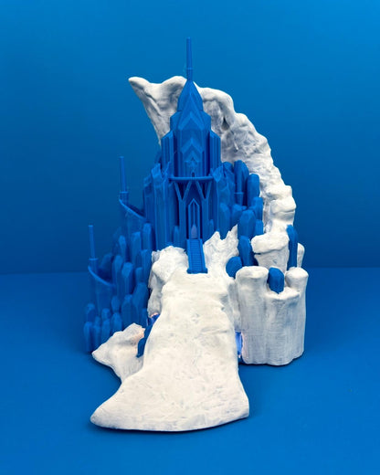 Frozen-Inspired LED Castle Lamp – Ice Palace - El-sa's Castle Lamp - Magical Room Decor for Kids