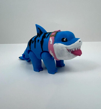 Je-ff Shark Flexible Inspired Toy - Fun and Adorable Fidget Figure - Office Desk Toy