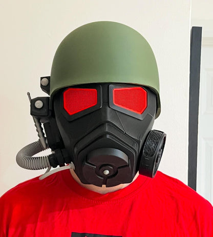 NC-R Vete-ran Ranger Helmet – 3D-Printed Post-Apocalyptic Cosplay Helmet with Customizable Fit