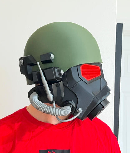 NC-R Vete-ran Ranger Helmet – 3D-Printed Post-Apocalyptic Cosplay Helmet with Customizable Fit