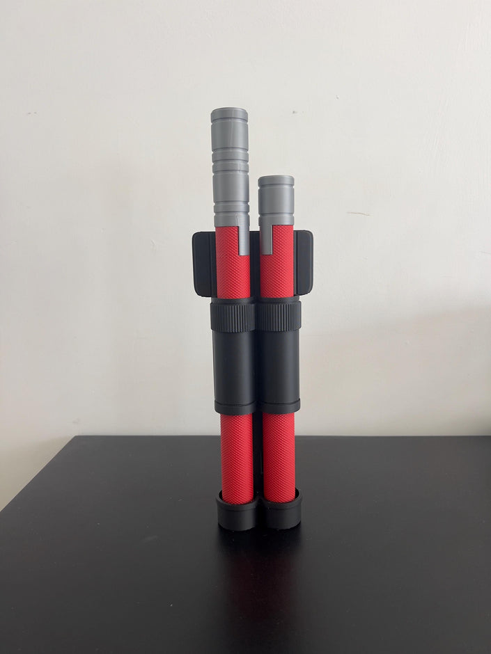 Dare-devil Billy Club Leg Holster – 3D Printed Baton Set – Cosplay Prop with Leg Strap – Screen-Accurate Design