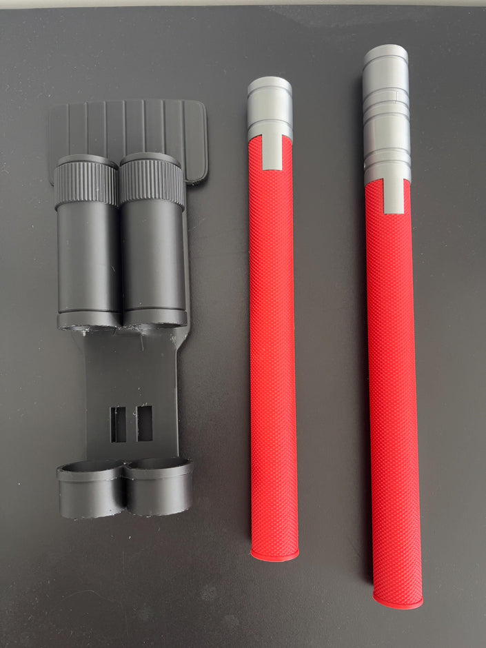 Dare-devil Billy Club Leg Holster – 3D Printed Baton Set – Cosplay Prop with Leg Strap – Screen-Accurate Design