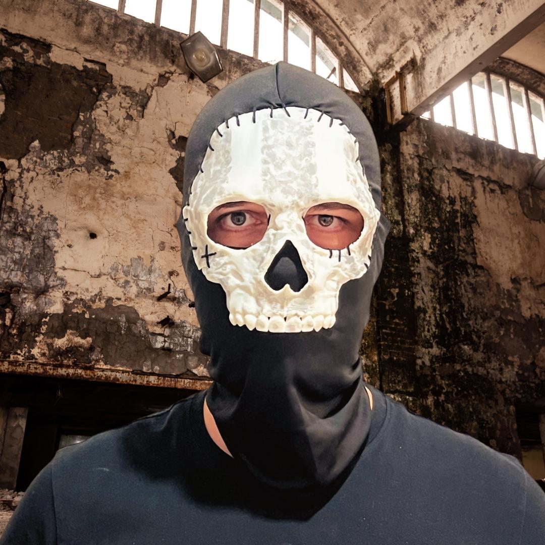 Tactical Ghost Skull Mask – Ghost Inspired - Stealth Warrior-Inspired Cosplay Gear for Airsoft & Themed Events