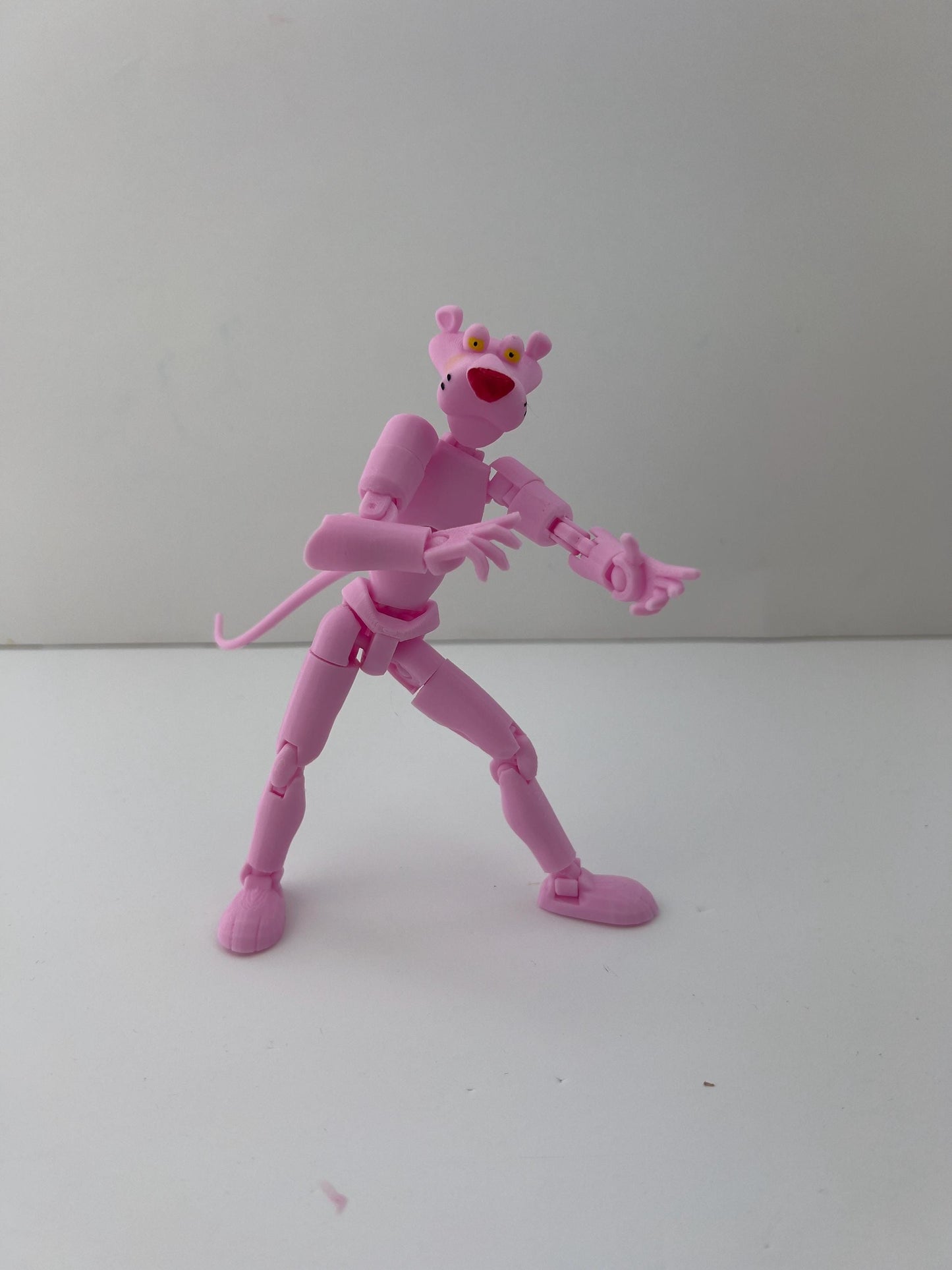 Pnk Pnther Action Figure – Fully Articulated Collectible Toy | Poseable Retro Cartoon Character