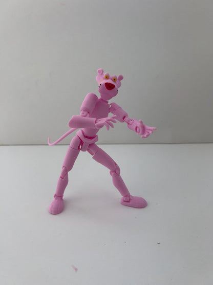 Pnk Pnther Action Figure – Fully Articulated Collectible Toy | Poseable Retro Cartoon Character