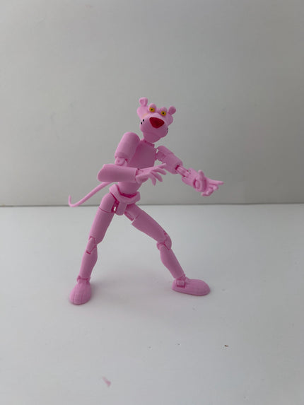 Pnk Pnther Action Figure – Fully Articulated Collectible Toy | Poseable Retro Cartoon Character