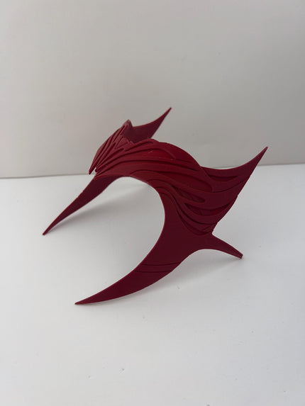 Scar-let Witch Inspired Crown | Red Cosplay Headpiece for Scrlet Witch Fans