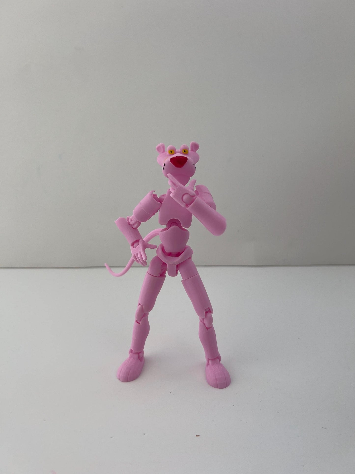 Pnk Pnther Action Figure – Fully Articulated Collectible Toy | Poseable Retro Cartoon Character