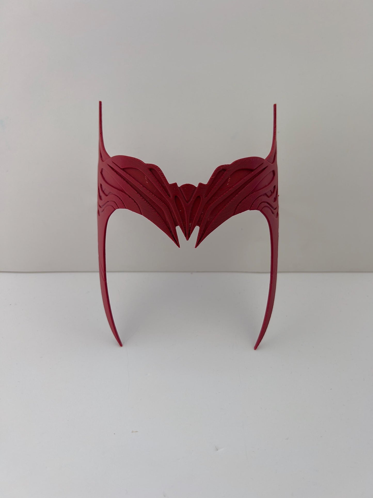 Scar-let Witch Inspired Crown | Red Cosplay Headpiece for Scrlet Witch Fans