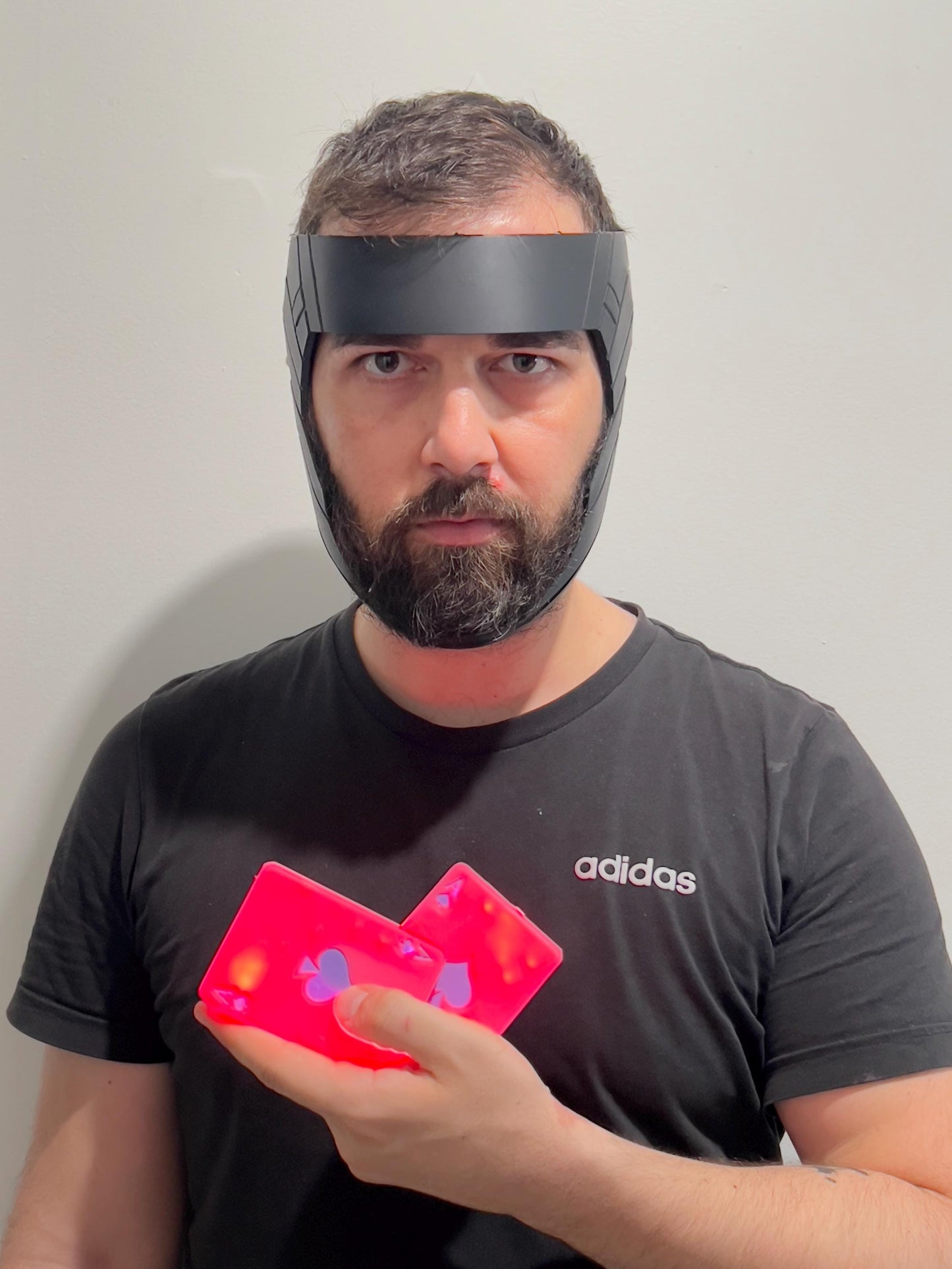 Gam-bit Inspired Cosplay Mask & Prop Cards – X Hero Costume Accessory | Custom Mask
