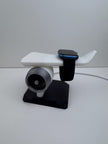 Apple Watch Stand Charger Dock | Airplane Jet Engine Wing Design | Aviation Gift for Pilots, Travelers & Apple Watch Users