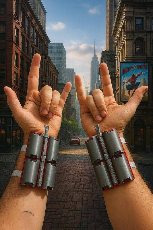 Spi-der-Man Web Shooter – Realistic 3D-Printed Wrist Gadget, Cosplay Accessory, Collector Gift, Dual Arm Set