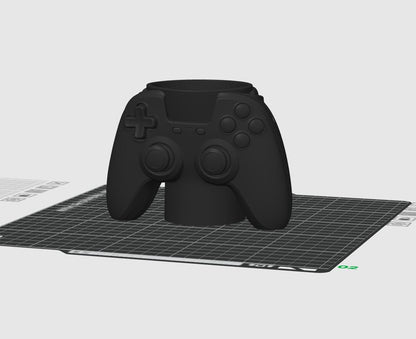 Controller Pen Holder STL – Gaming Desk Organizer 3D Print File – Gamepad Pencil Holder Model