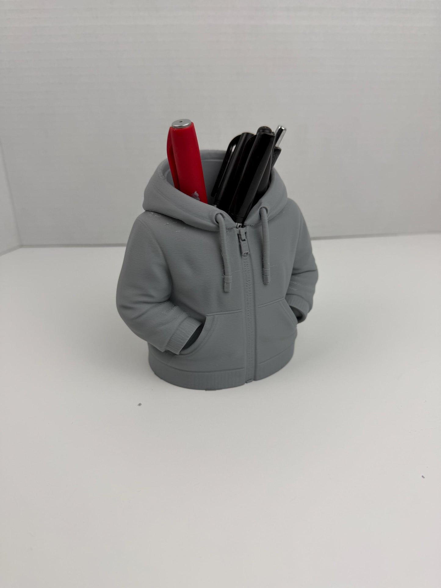 Hoodie Pen Holder – Desk Organizer, Funny Office Decor, Sweatshirt Pencil Holder, Gift for Coworker