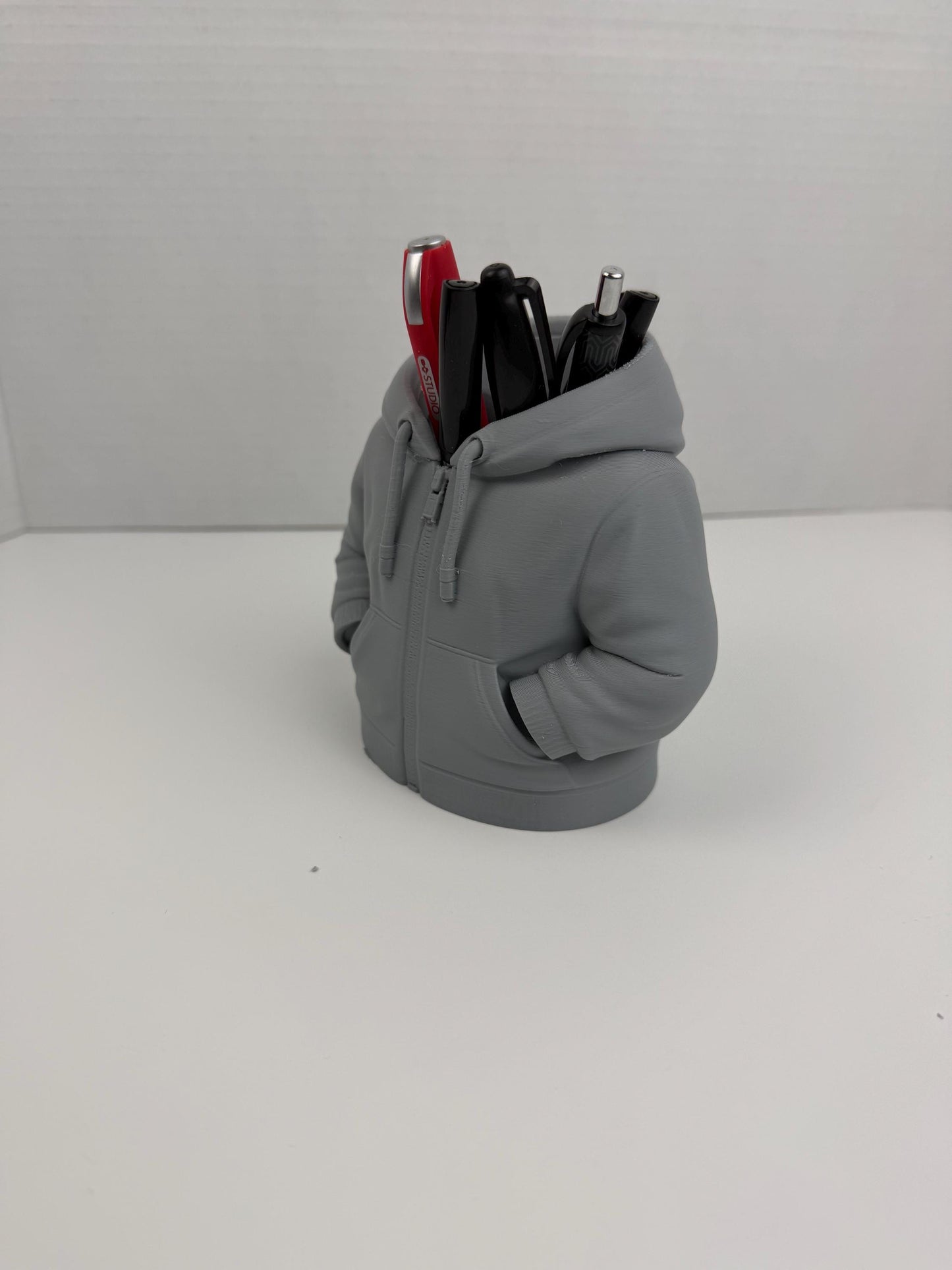 Hoodie Pen Holder – Desk Organizer, Funny Office Decor, Sweatshirt Pencil Holder, Gift for Coworker
