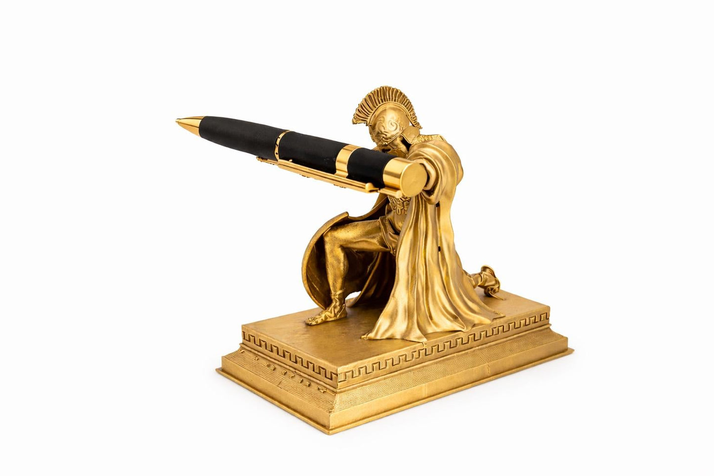 Spartan Warrior Pen Holder – Ancient Greek Desk Organizer for History Lovers, Unique Desk Accessory