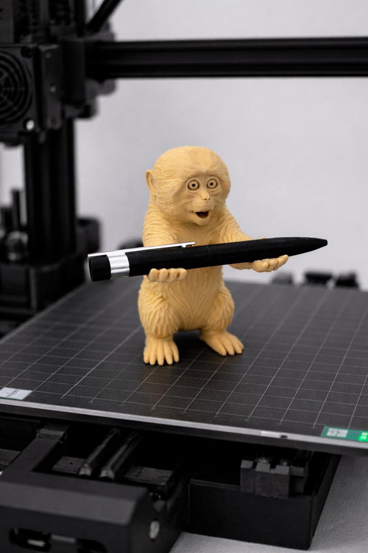 Punch Monkey Pen Holder STL – Funny Monkey Pencil Holder 3D Print File, Cute Desk Organizer, Animal Pen Stand, Instant Download