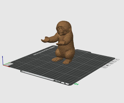 Punch Monkey Pen Holder STL – Funny Monkey Pencil Holder 3D Print File, Cute Desk Organizer, Animal Pen Stand, Instant Download