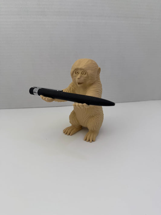 Viral Punch Monkey Pen Holder – Funny Monkey Desk Decor, Cute Office Gadget, Unique Gift for Coworkers & Home Office Setup