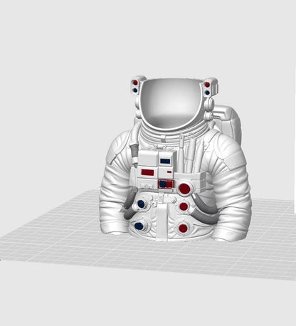 Astronaut Pen Holder STL File – Space Suit Desk Organizer 3D Print Model – Astronaut Pencil Holder Digital Download – Sci-Fi Office Decor