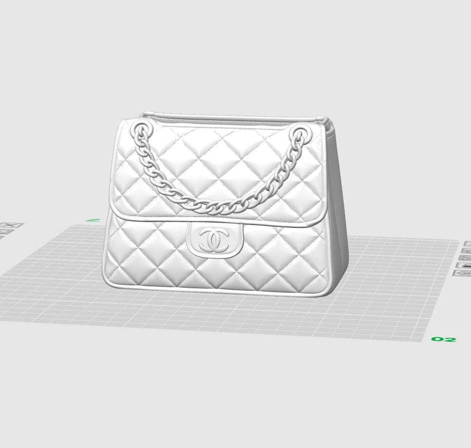 Luxury Handbag Pen Holder STL File – Quilted Designer Bag Desk Organizer – Fashion Inspired Pencil Holder – 3D Print Digital Download