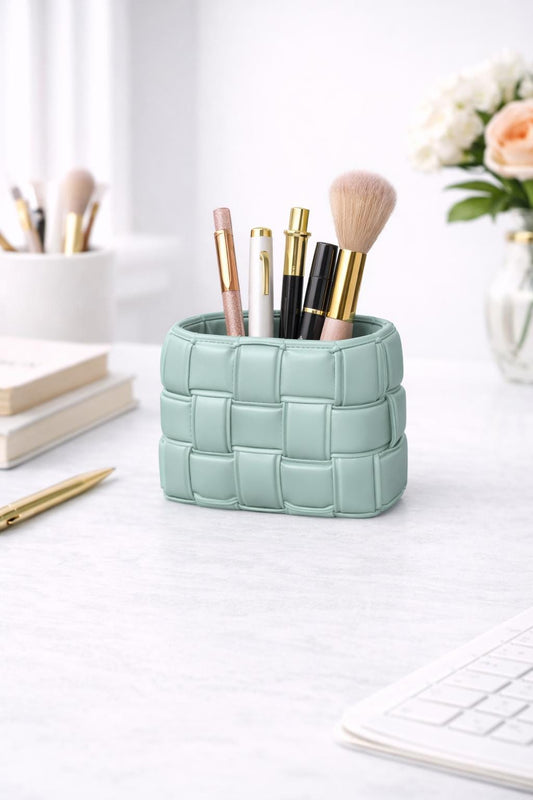 Luxury Bag Pen Holder STL File – Luxury Desk Organizer – Makeup Brush & Pencil Holder for 3D Printing – Modern Vanity Decor