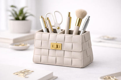 Luxus Handtaschen-Organizer STL | Mode-Taschen Stifthalter | Schreibtisch Make-up Pinselhalter | 3D-Druck Schreibtisch-Organizer | Stilvolle Bürodekoration STL