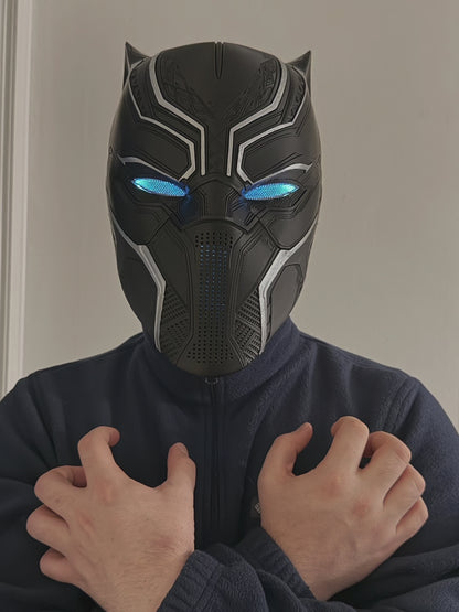 Custom-Fit 3D Printed Black Panther Mask | Cosplay Helmet | Wakanda Forever