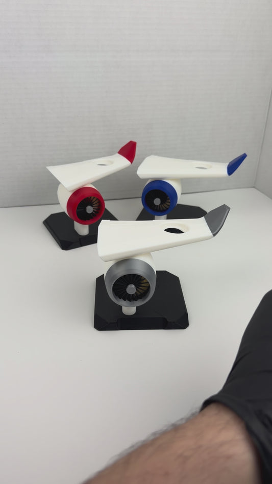 Apple Watch Stand Charger Dock | Airplane Jet Engine Wing Design | Aviation Gift for Pilots, Travelers & Apple Watch Users