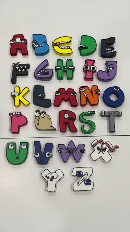 Alphabet Lore Style Character Letters – Cartoon A–Z Alphabet Figures, 26pc