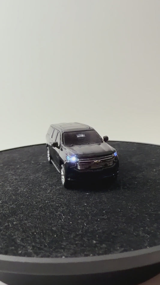 1:64 Scale LED Lighted SUV Model – Remote Controlled Lights – Custom Diecast Display Car