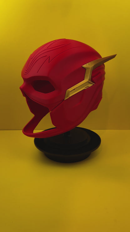 Custom 3D Printed Flash Cosplay Mask - High-Quality Helmet for Comic-Con, Halloween, and Collectors