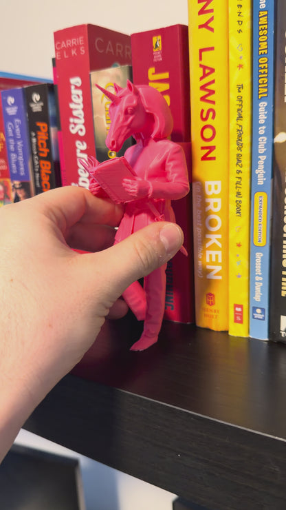 Unicorn Bookend – Funny Fantasy Bookshelf Decor