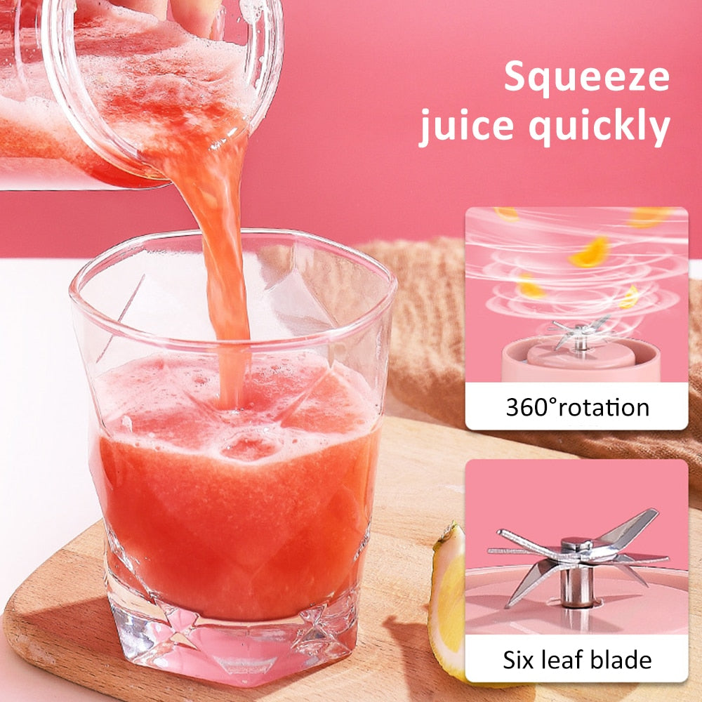 Mini Portable Juicer USB Rechargeable Electric - WaeW