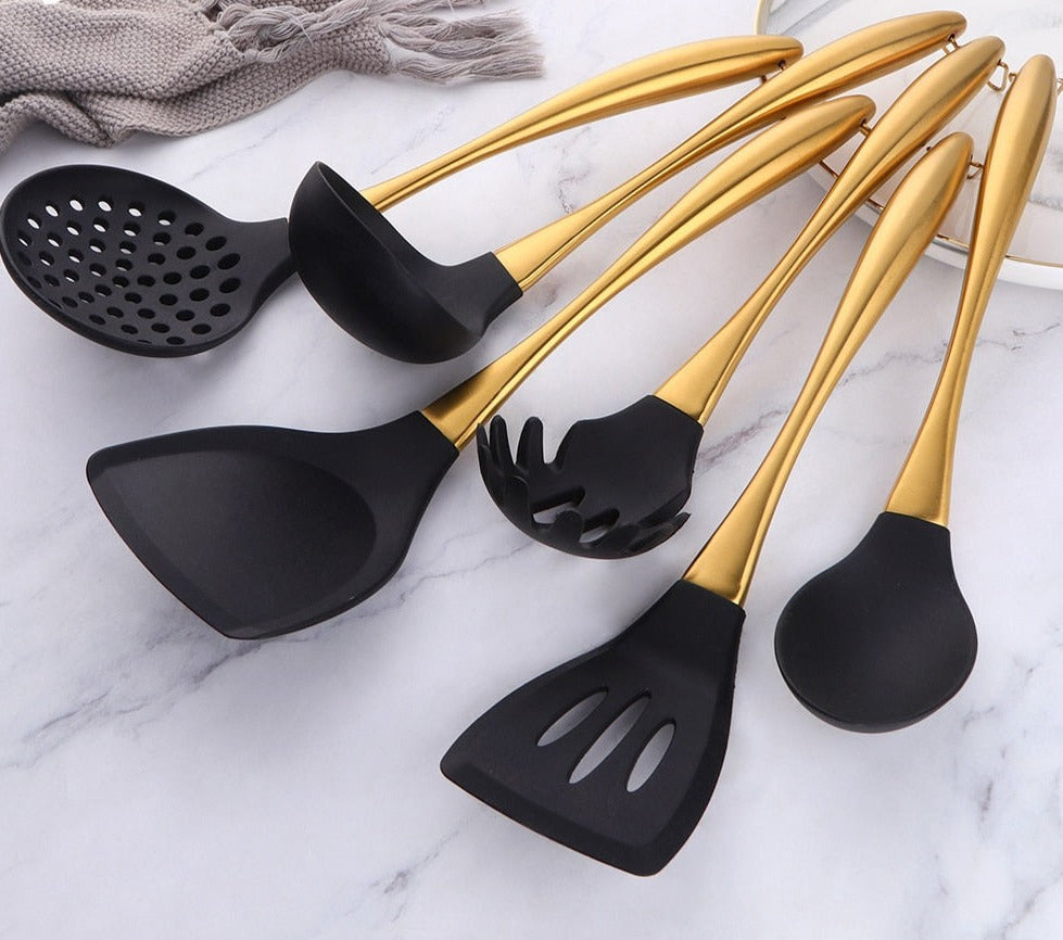 Gold Cooking Tool Set - WaeW