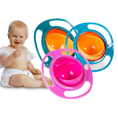 Baby Feeding Dishes Toy Baby Gyro Bowl Universal - WaeW