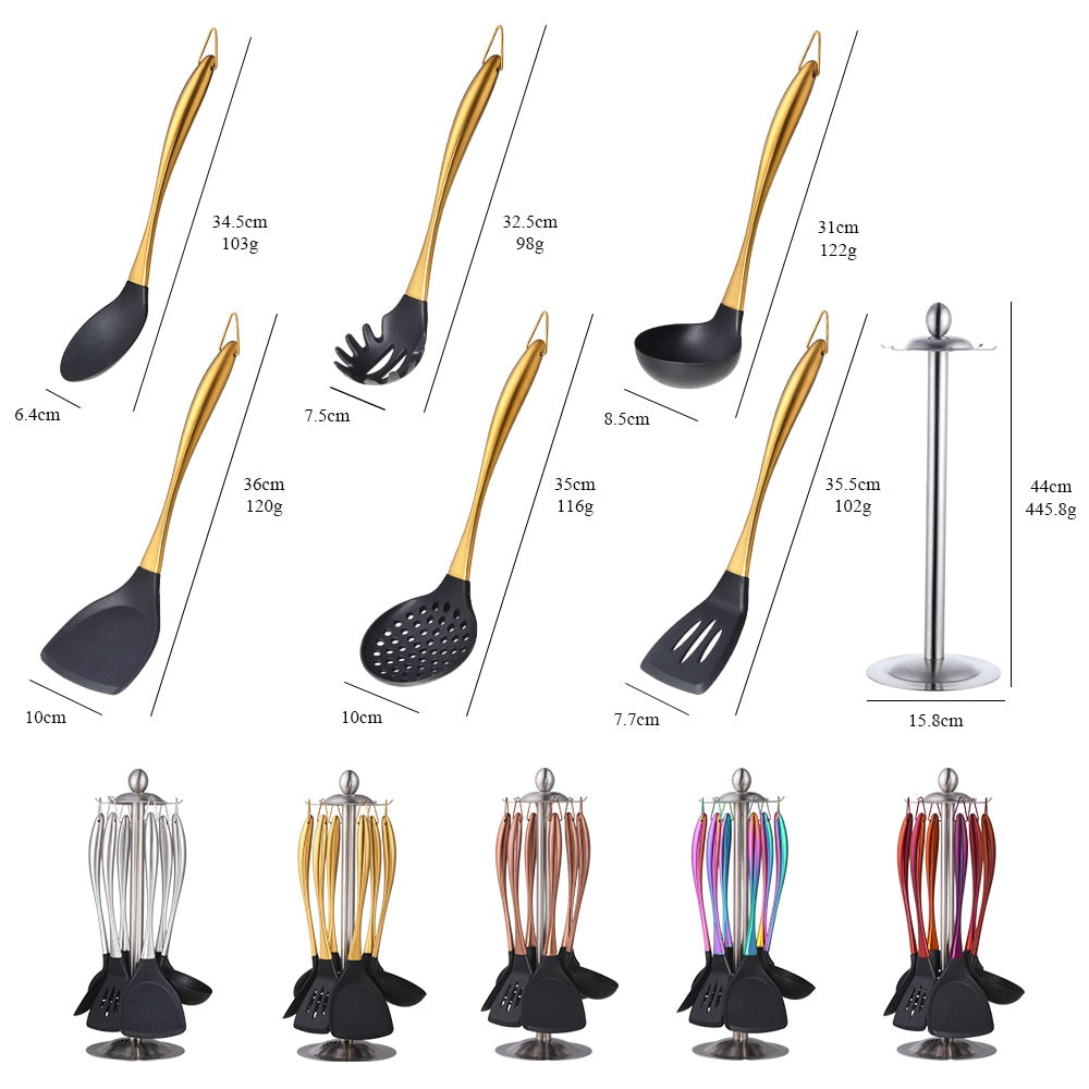 Gold Cooking Tool Set - WaeW