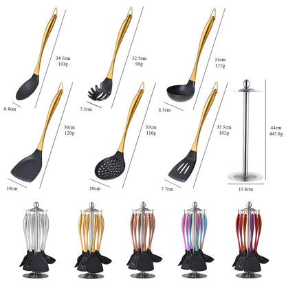 Gold Cooking Tool Set - WaeW