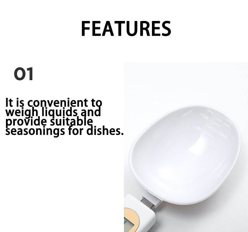 Electronic Kitchen Scale 500g 0.1g LCD Digital Measuring - WaeW