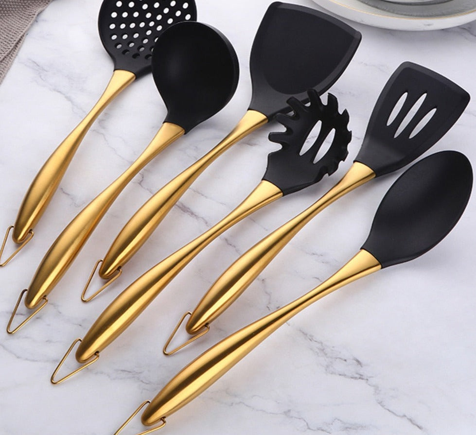 Gold Cooking Tool Set - WaeW