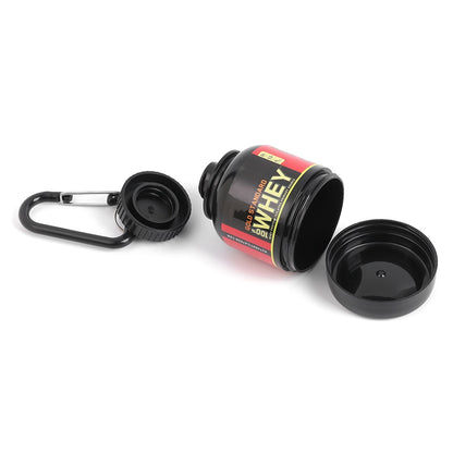 Mini Portable Protein Powder Bottles with Keychain