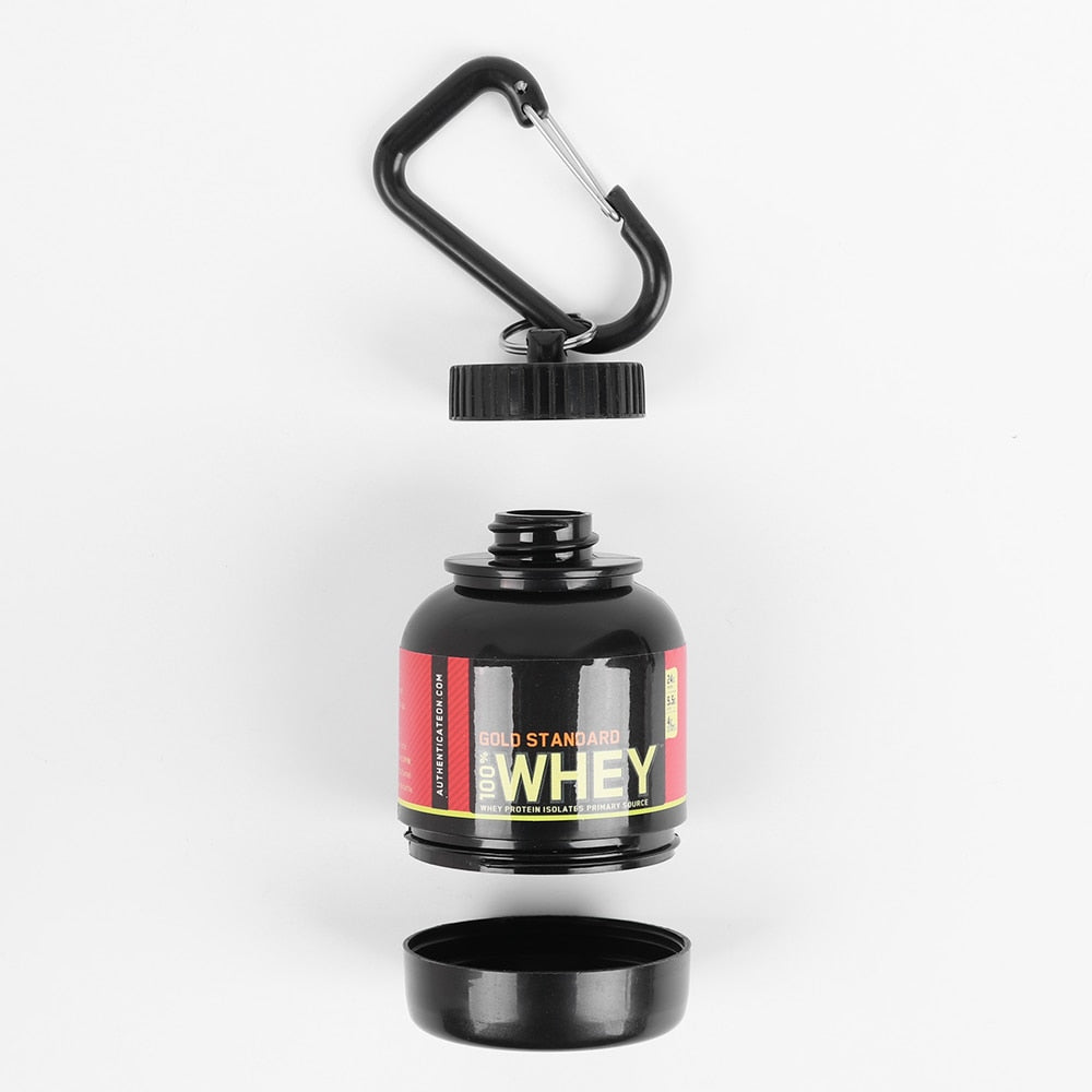 Mini Portable Protein Powder Bottles with Keychain