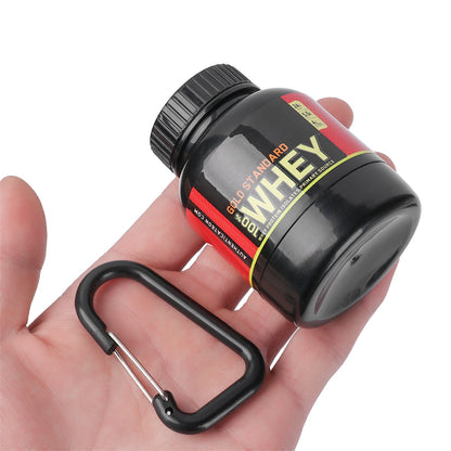 Mini Portable Protein Powder Bottles with Keychain