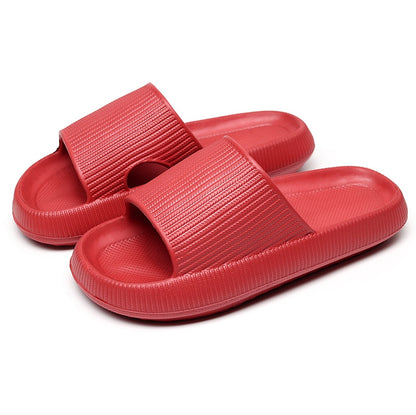 Women And Men Thick Platform Cloud Slippers - WaeW